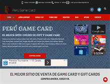 Tablet Screenshot of perugamecard.com